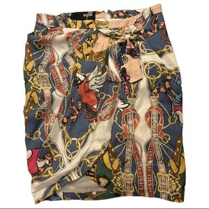 Love Moschino Multicolor Printed wrap skirt woman’s size 4